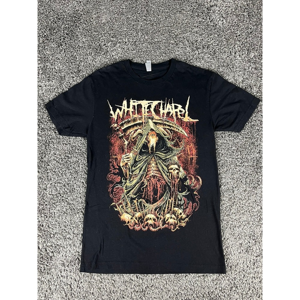 Whitechapel Band T-Shirt Mens Small Black Deathcore Metal Graphic Tee Next Level
